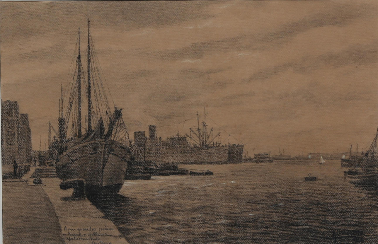 ANTONI COMERMA MALLOL. Vista portuaria.