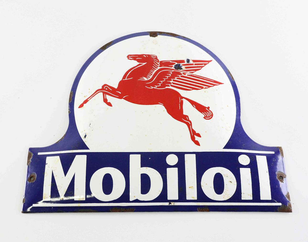 ENAMEL SIGN, Mobiloil.