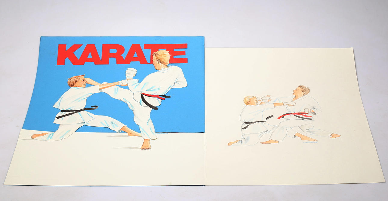 Illustrations, 2, mixed media, illustrator Christina Ståhl, and dated 89.