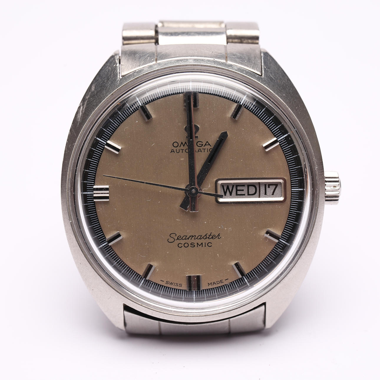 OMEGA, Seamaster, Cosmic, Automatic, approx 35mm, Ref:166036, 1960s, with original link in steel.