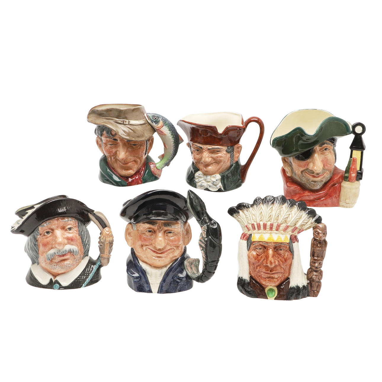 KUNINKAALLISET DOULTON TOBY KANNUT.