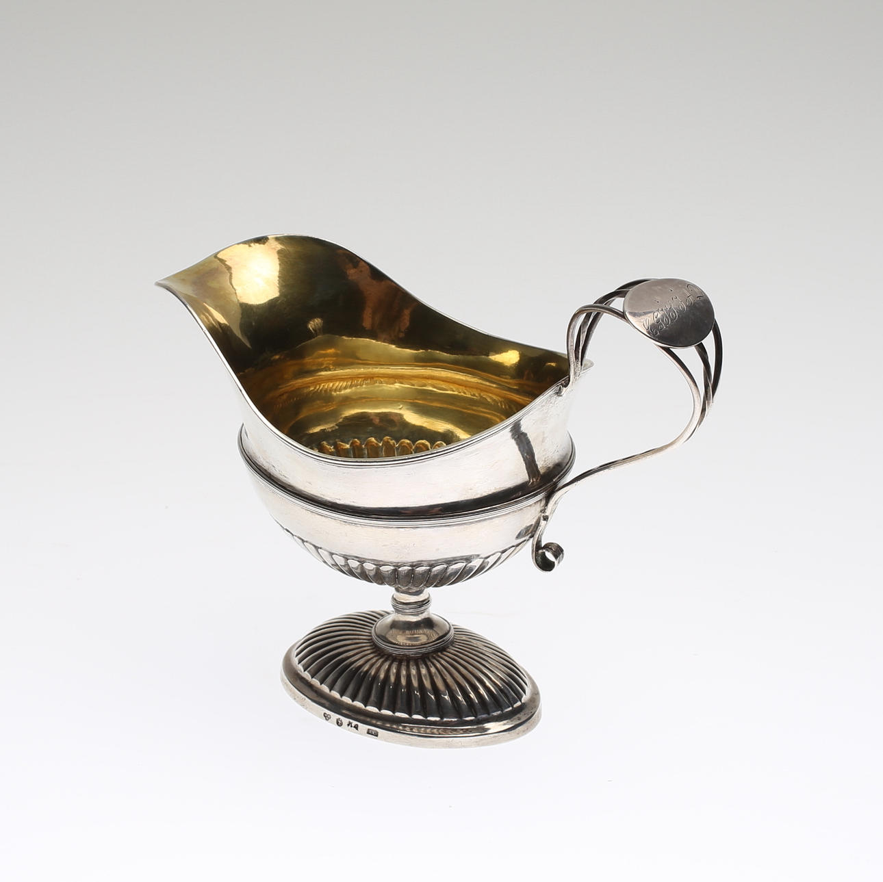 GRÄDDKANNA, silver, senempire, Johan Carlsson (verksam 1817-1826), Norrköping.