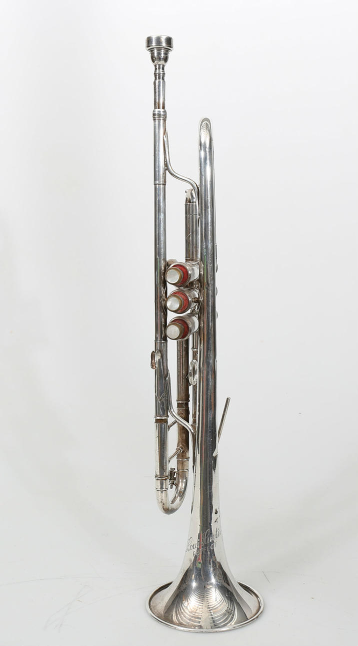 TRUMPET, försilvrad, Louis Curtis Perfect, märkt.