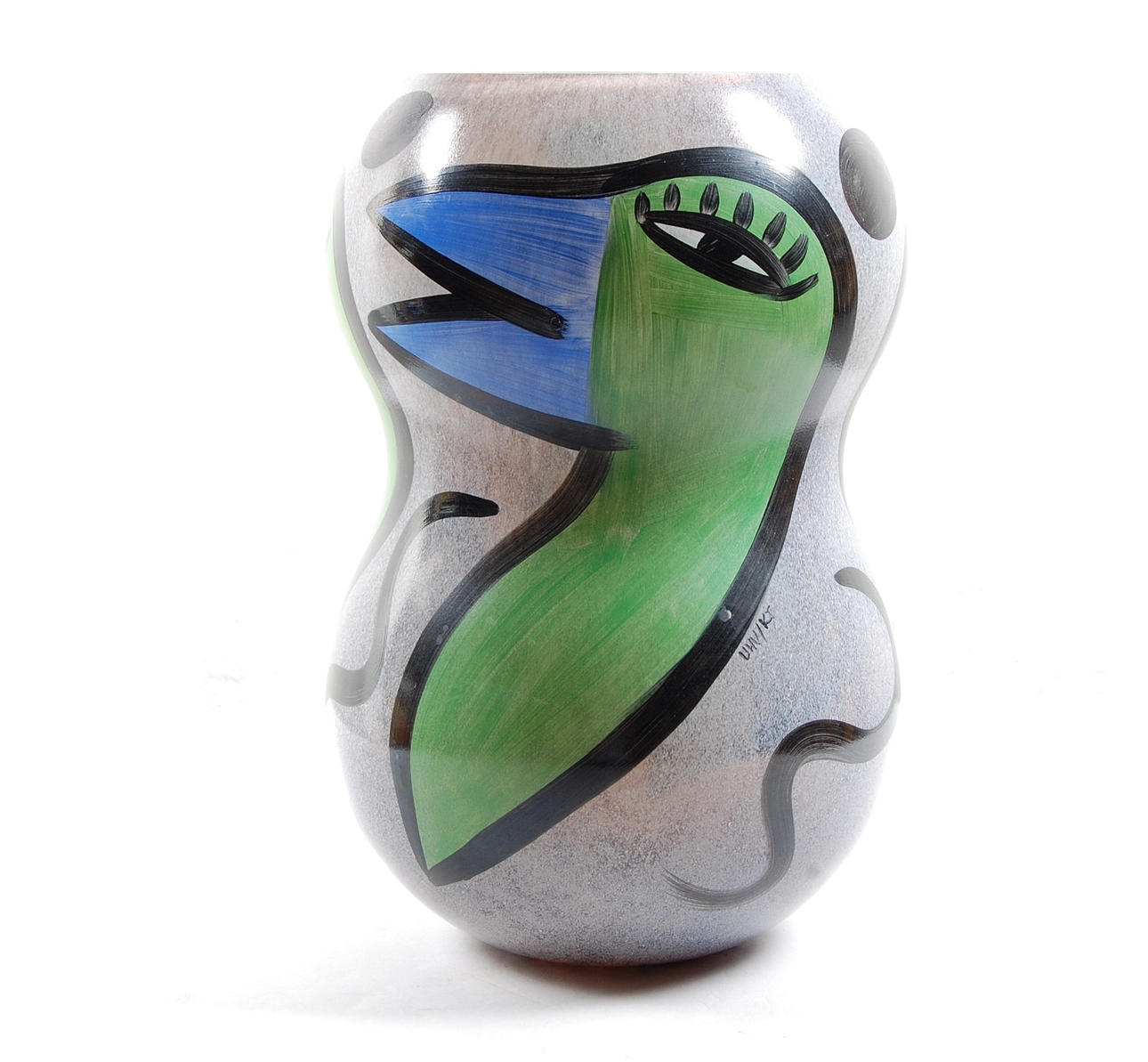 ULRICA HYDMAN-VALLIEN. Vas, " Birdy " handmålad, signerad, numrerad.