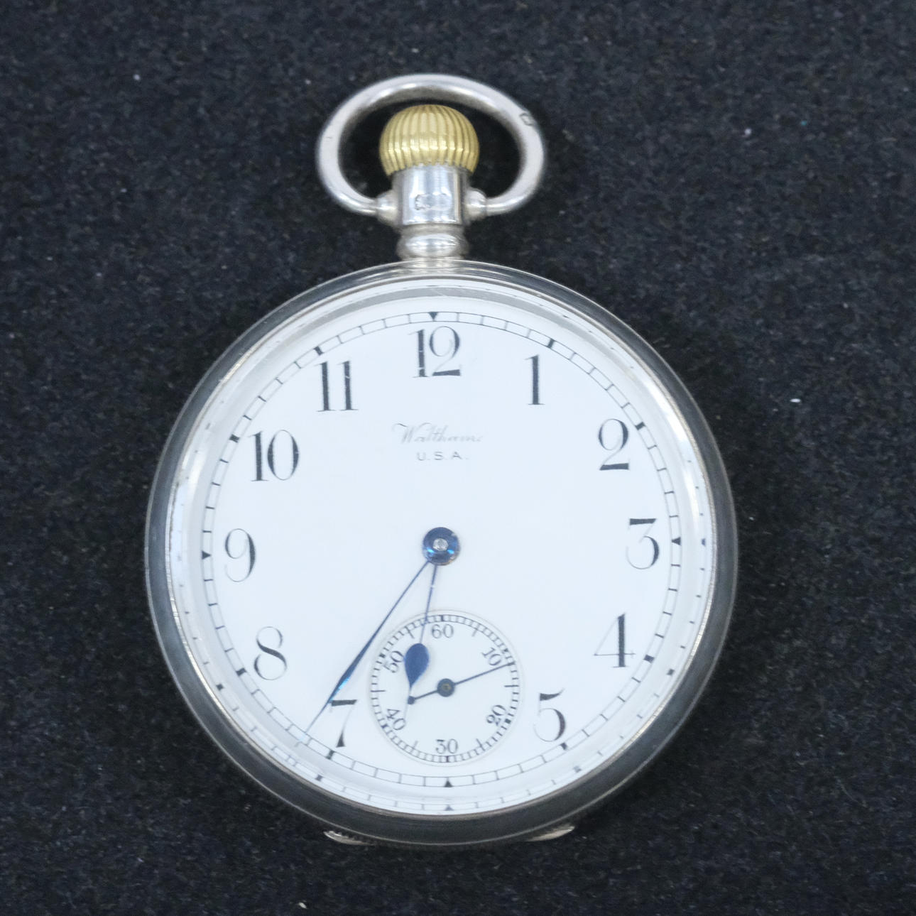 WALTHAM. POCKET WATCH. SILVER CASES. 1920S.