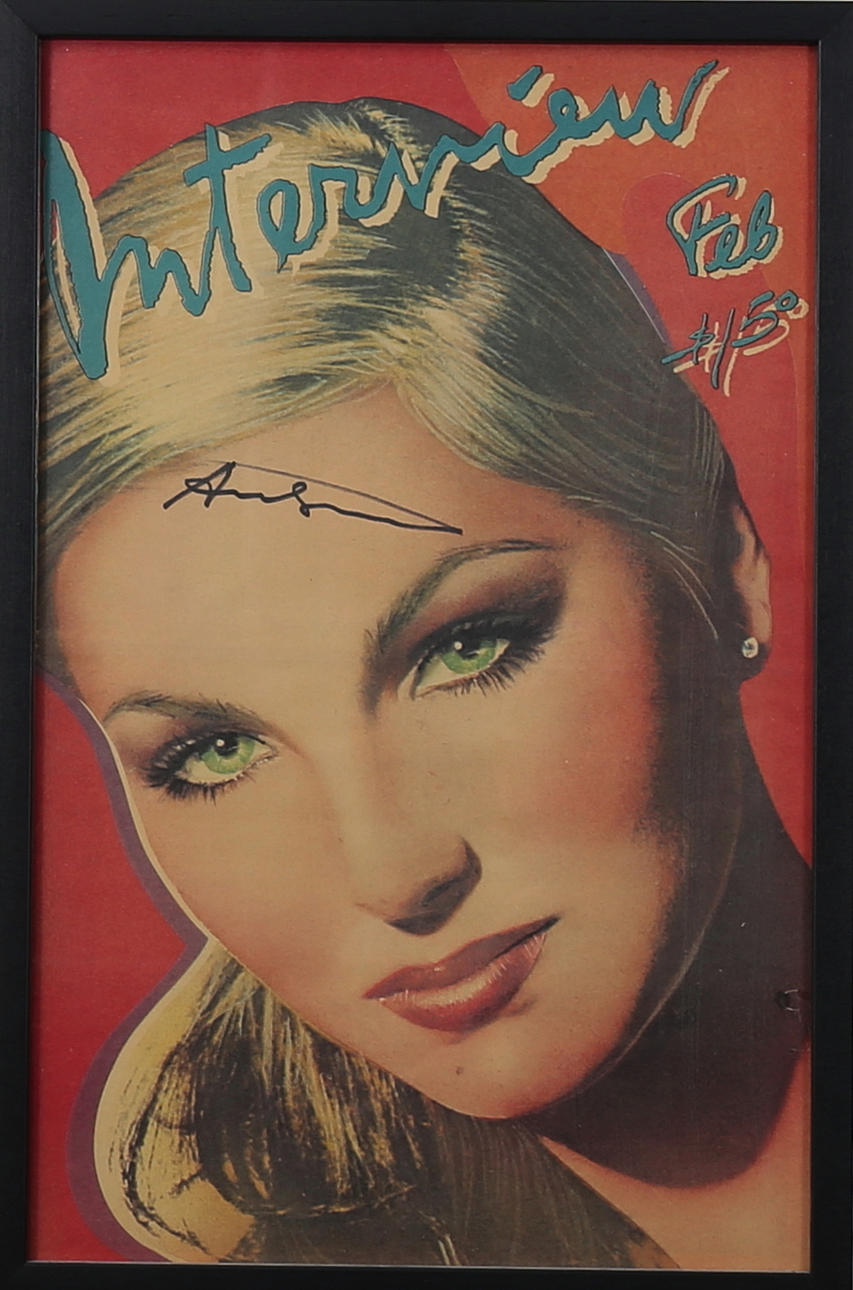 ANDY WARHOL. Entrevista Magazine, impresión offset, firmada.
