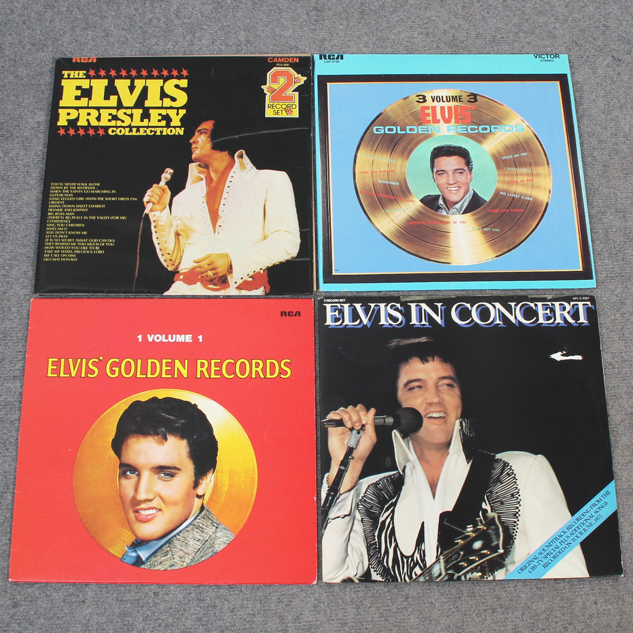 4 VINYL-LPS, ELVIS PRESLEY.