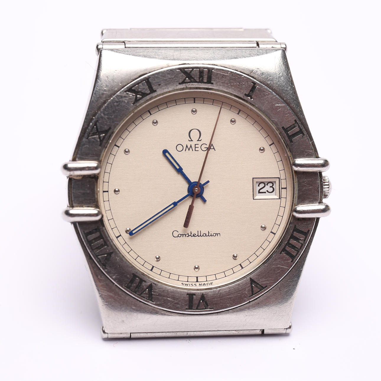 OMEGA, quartz, stand, Constellation, approx. 33 mm.