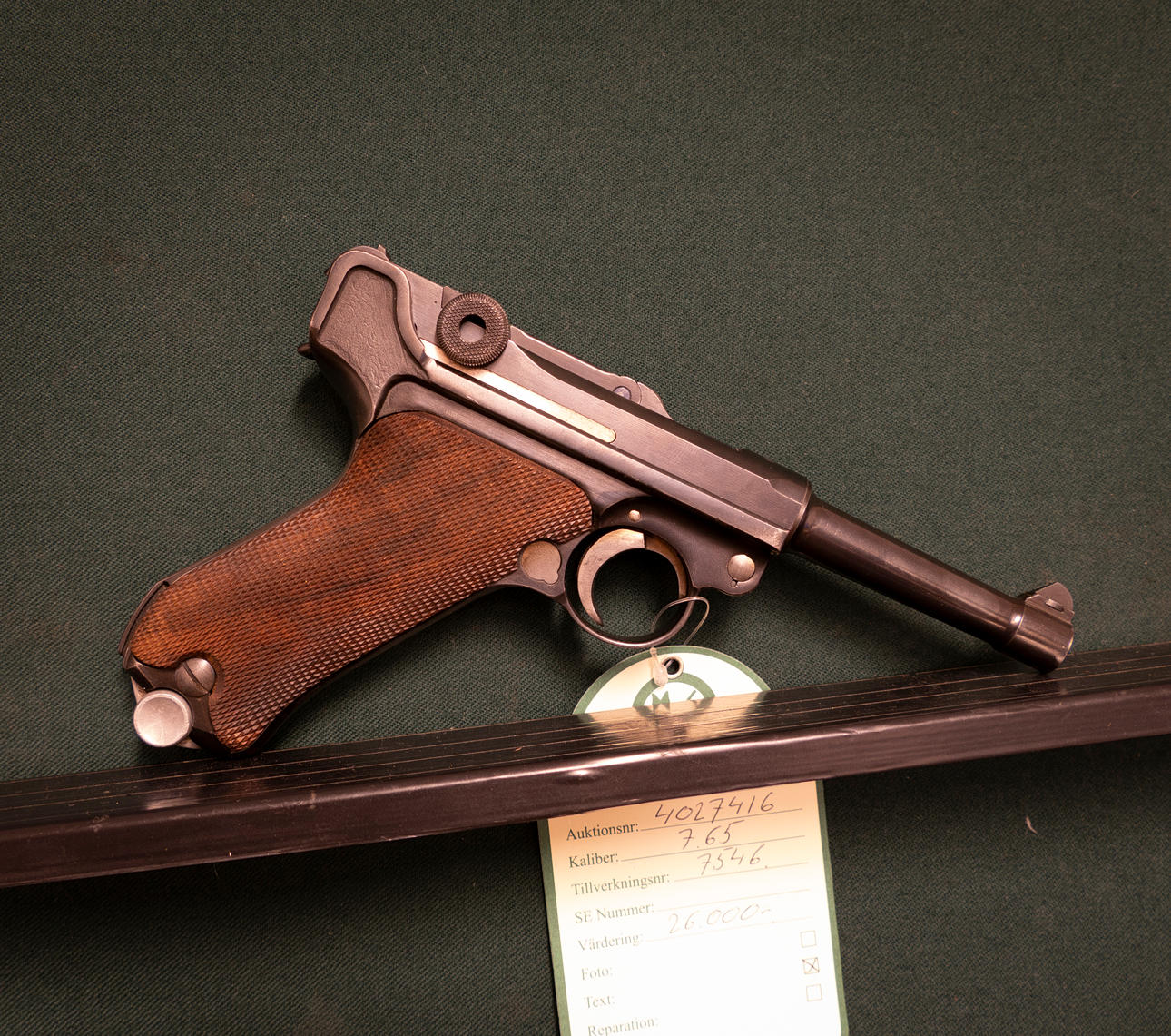 Mauser Modelo 08 Calibre 7,65 Ref. Núm. 7546.