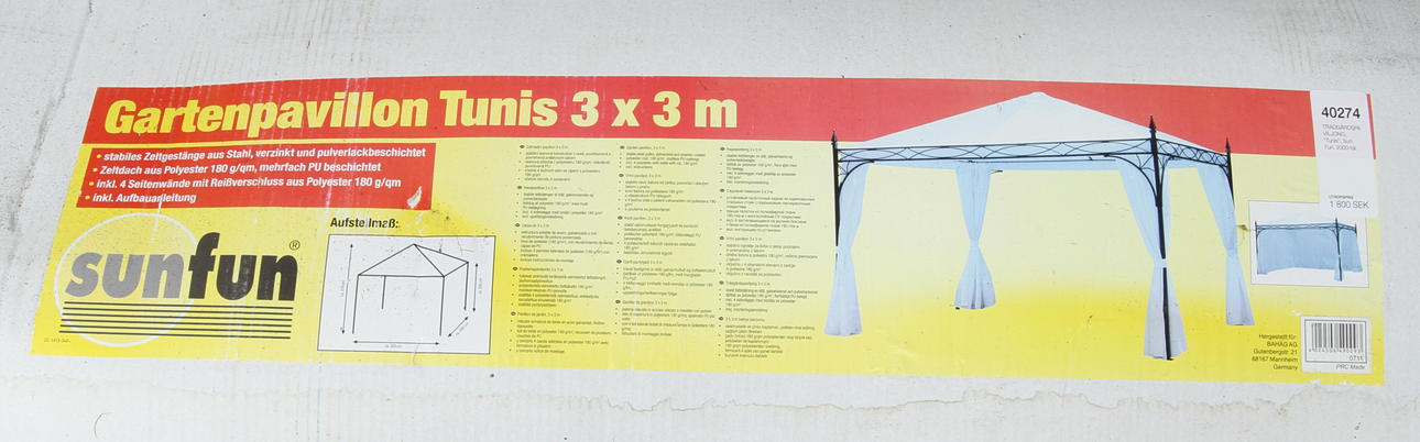 TRÄDGÅRDSPAVILJONG, "Tunis", Sun Fun, 2000-tal.