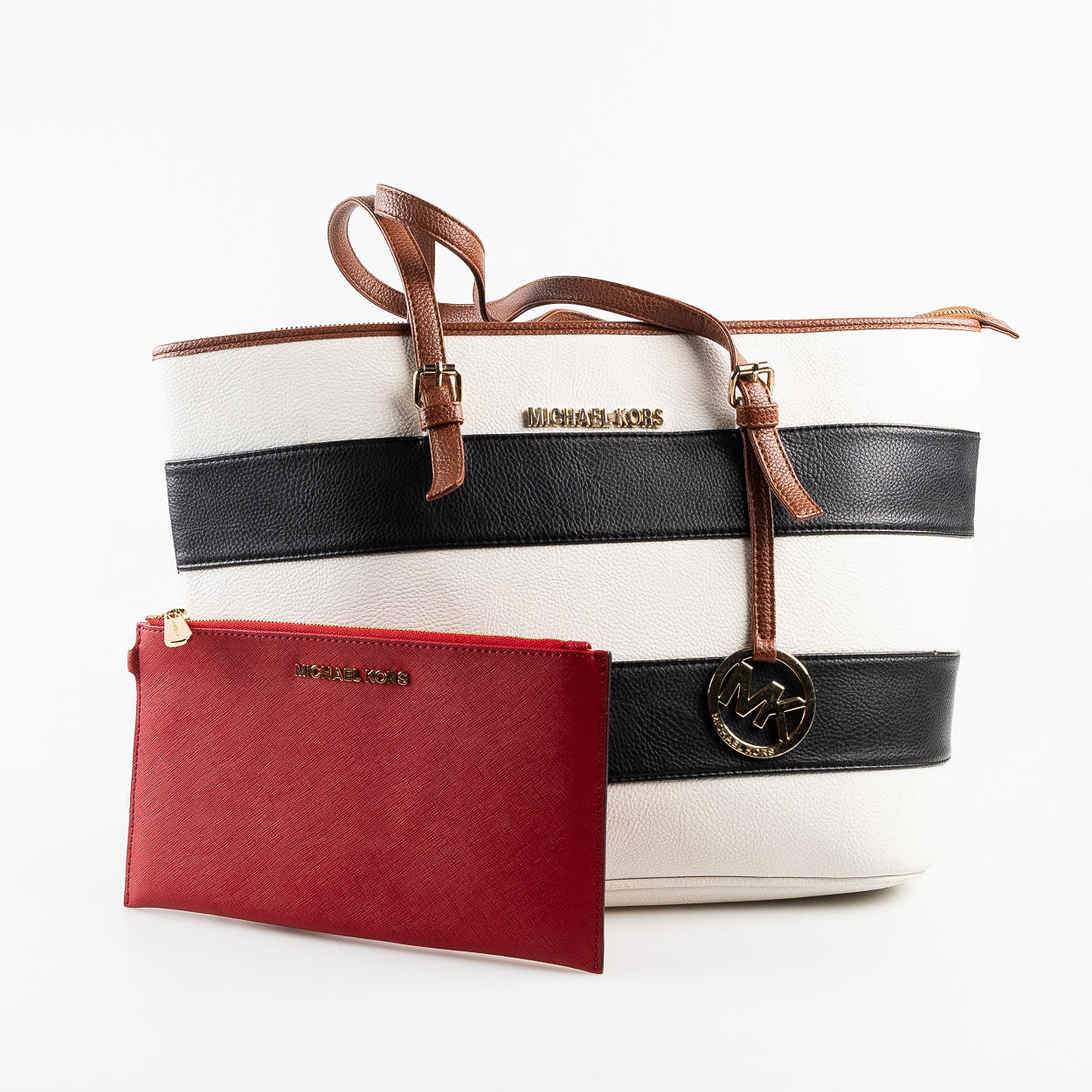 MICHAEL KORS, Bag and clutch.