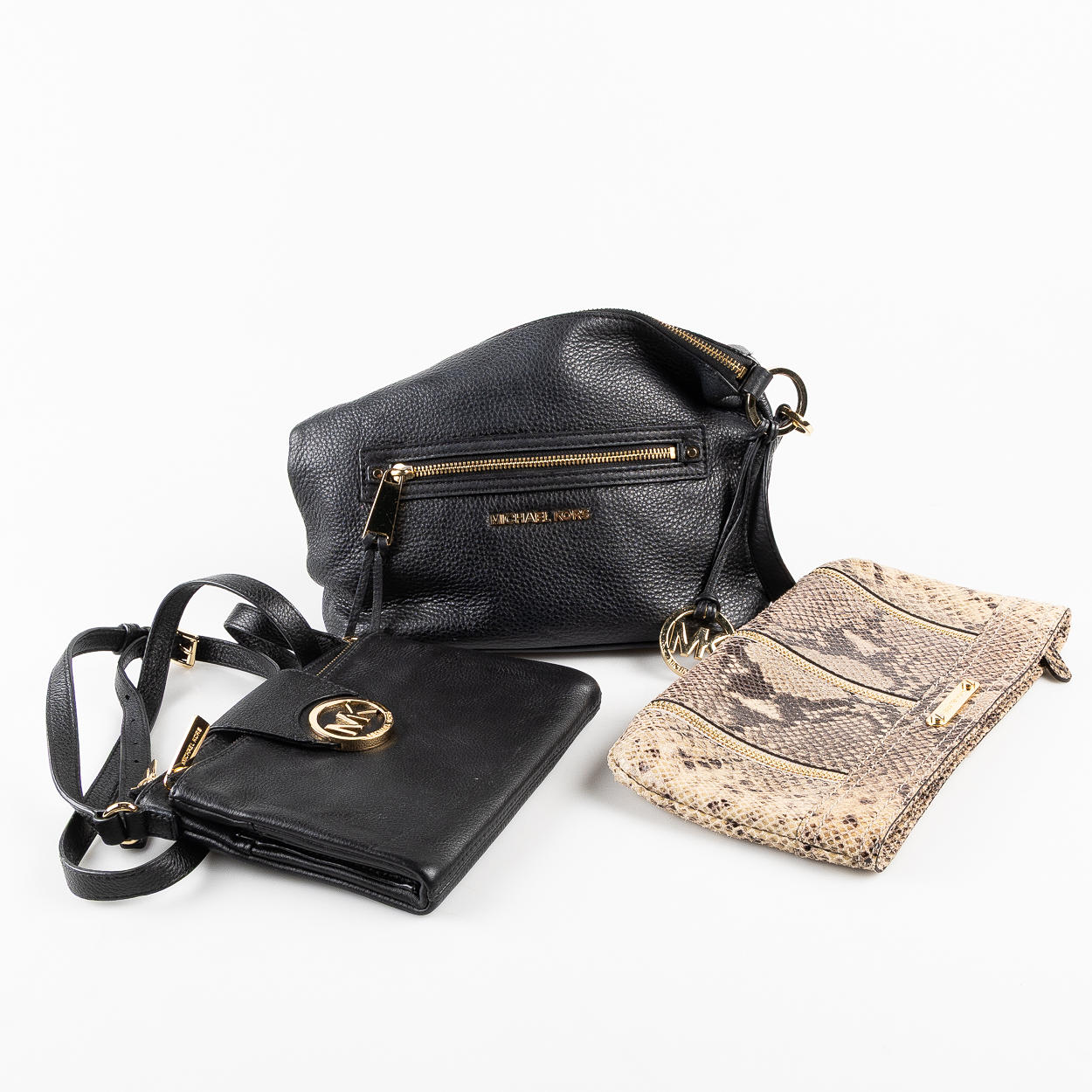 MICHAEL KORS, Tasker og clutch.