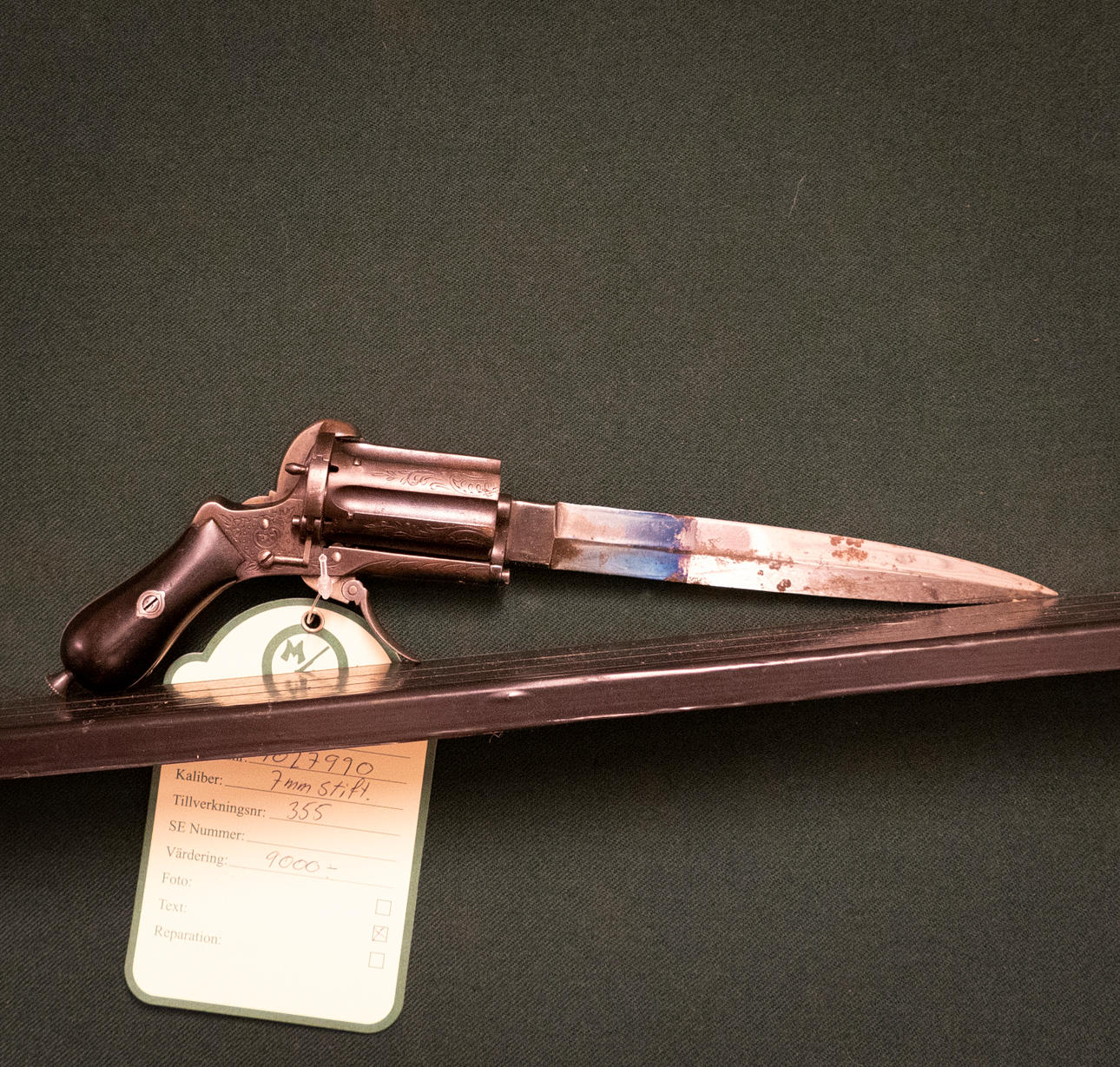 Revolver 7mm Pin to No. 355.