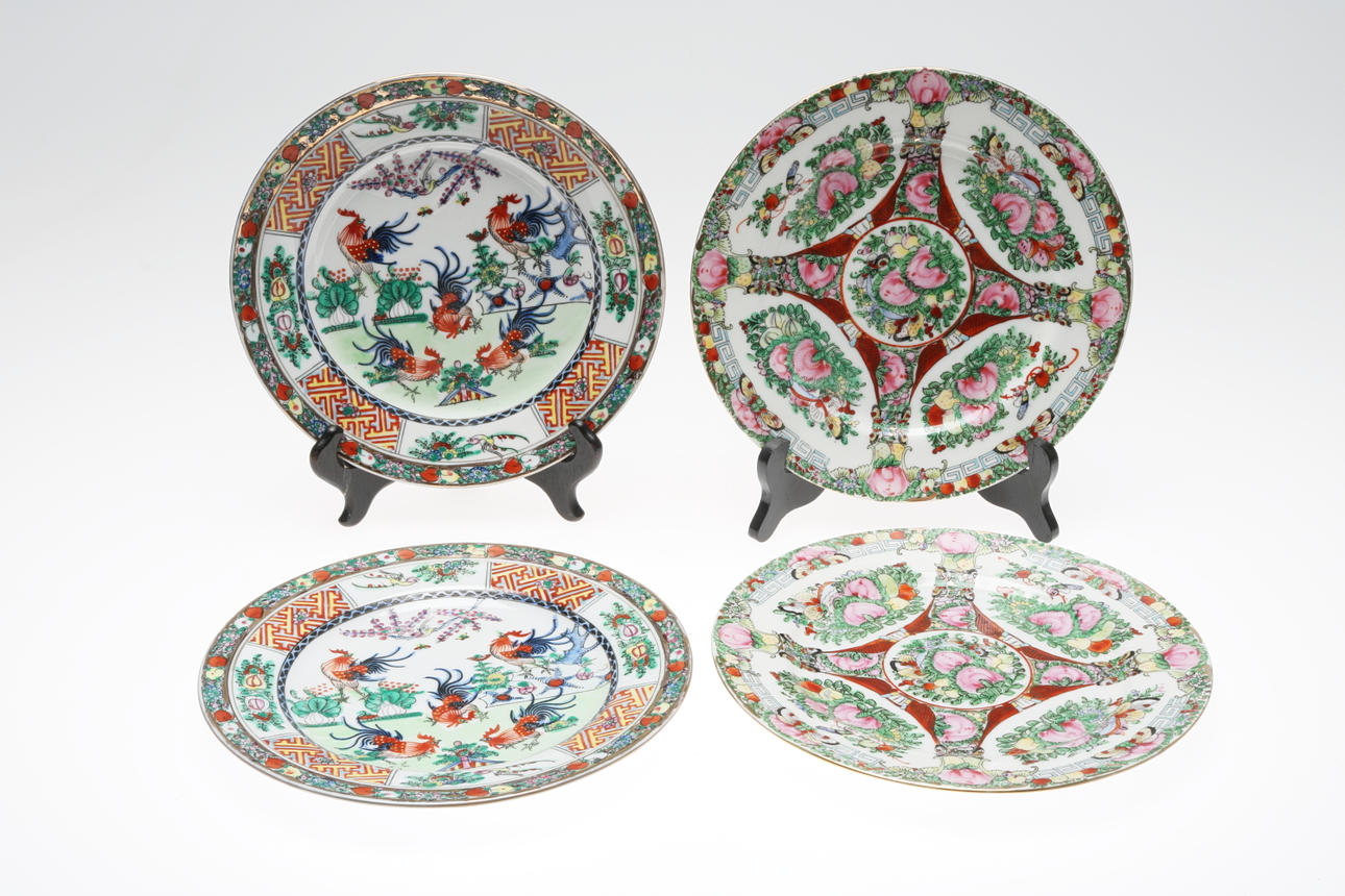 TALLRIKAR, 4 st, porslin, Kina.