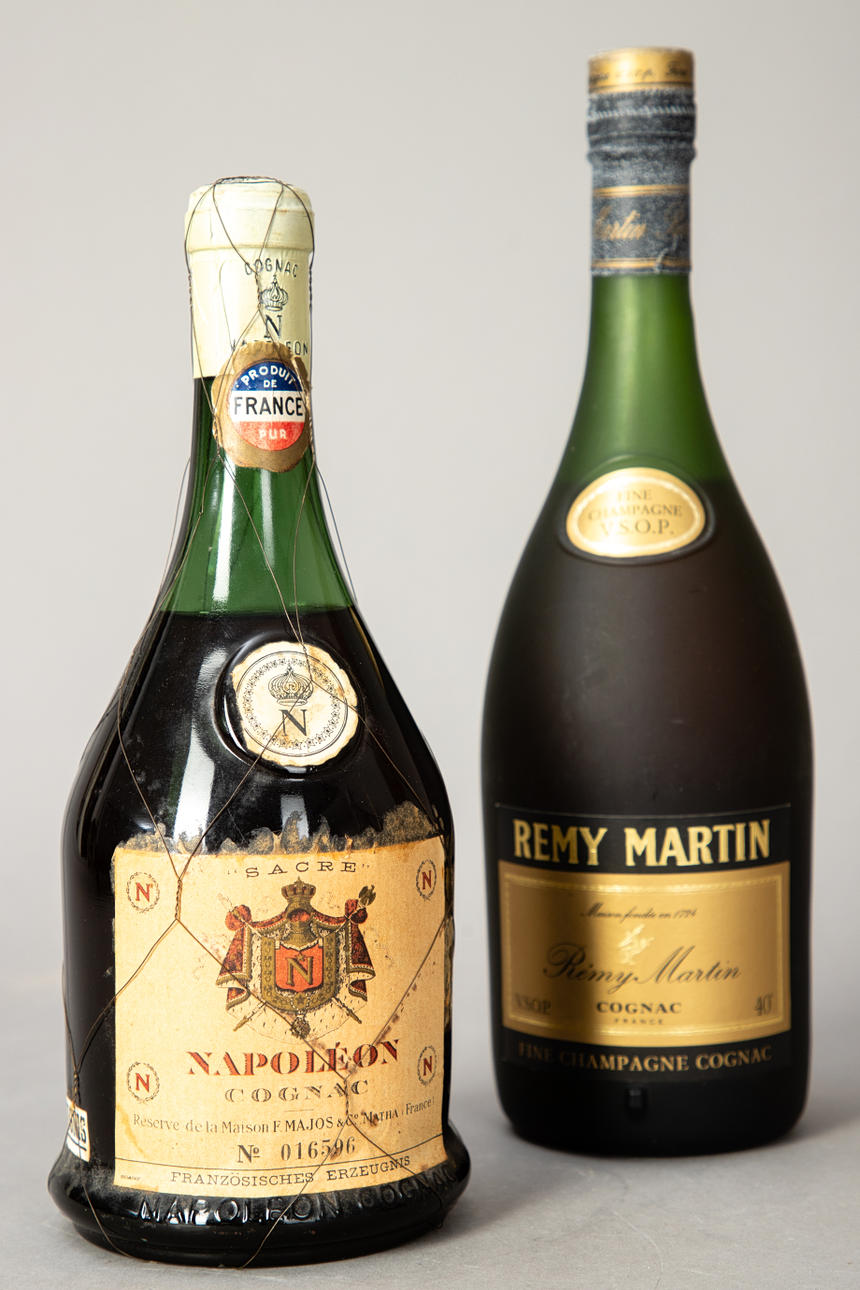 Napoleon cognac and Remi Martin cognac, France, ca. 60/70 years