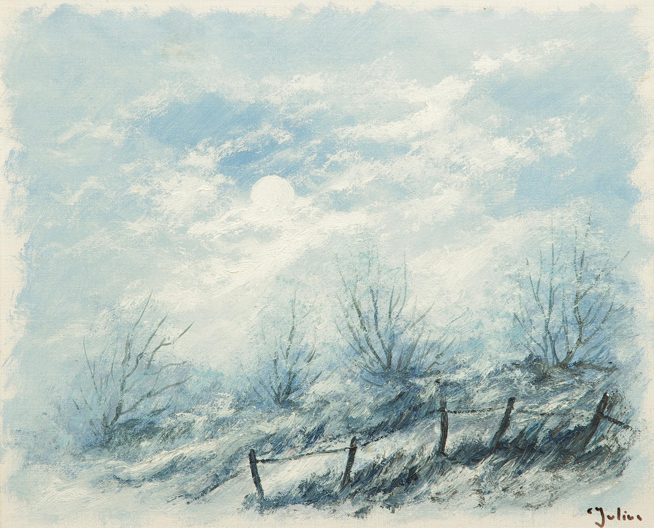 CARL JULIUS. landskap, olja på duk, signerad C. Julius.