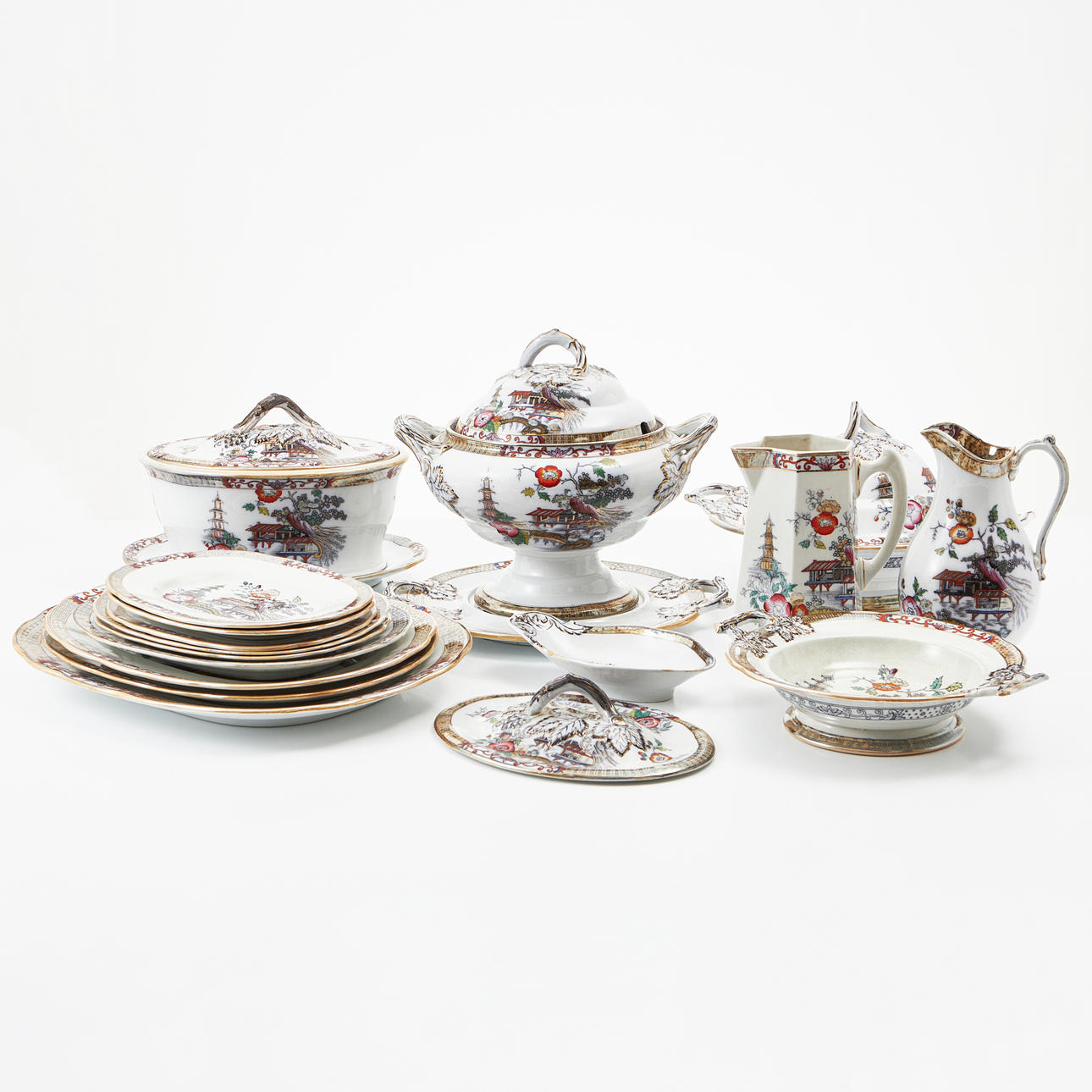 DINNERWARE “Japan” Rörstrand, 129 pieces.