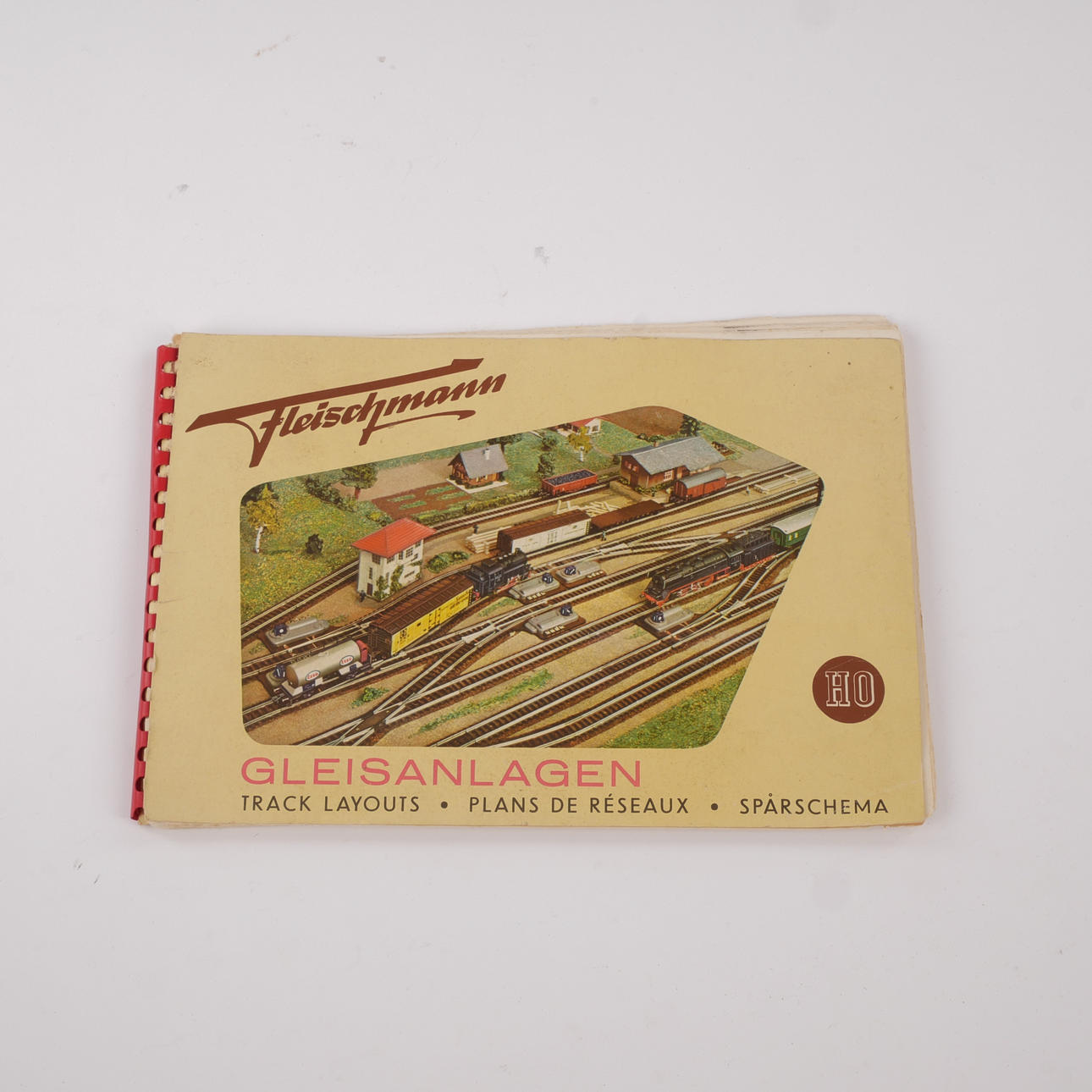 FLEISCHMANN, katalog med spårschema, 1956.