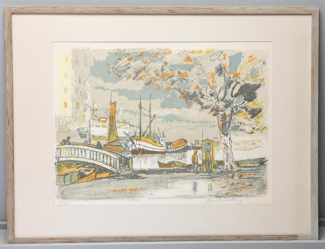 HARALD  LINDBERG. Lithograph, signed, numbered 5/20.
