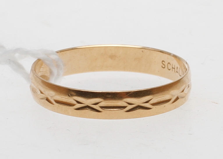 RING, 18k guld, vikt ca 1,8 gram.