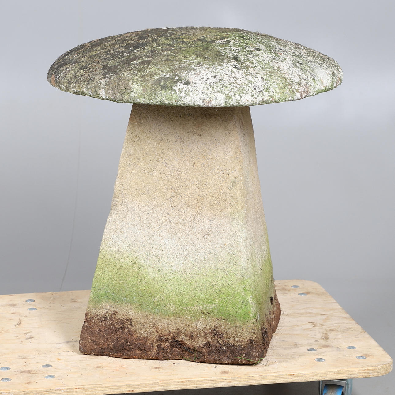 A SUBSTANTIAL STADDLE STONE.