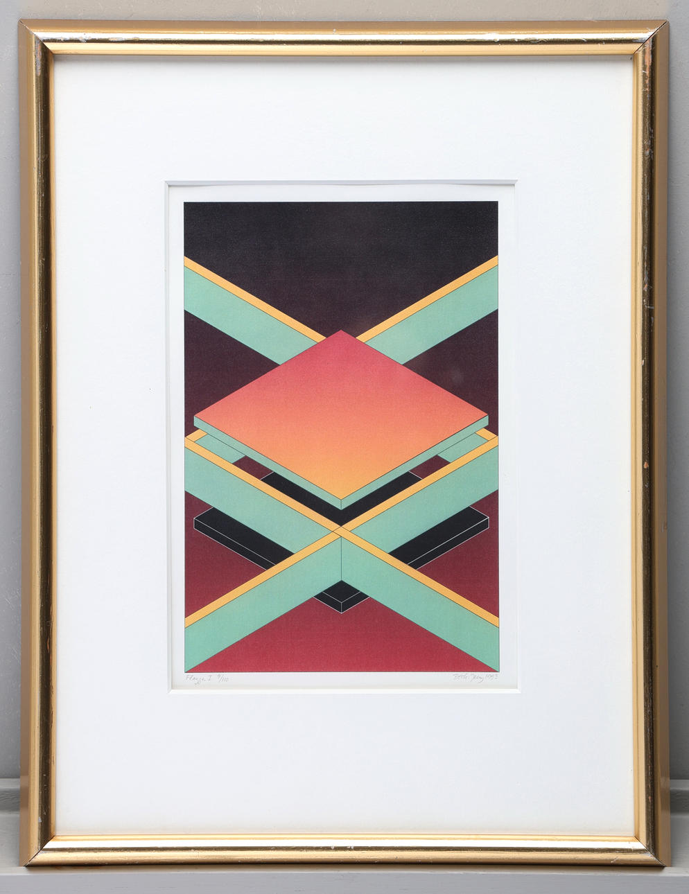 BECK AND JUNG. Lithograph, signed, dated 1993, numbered 4/110.