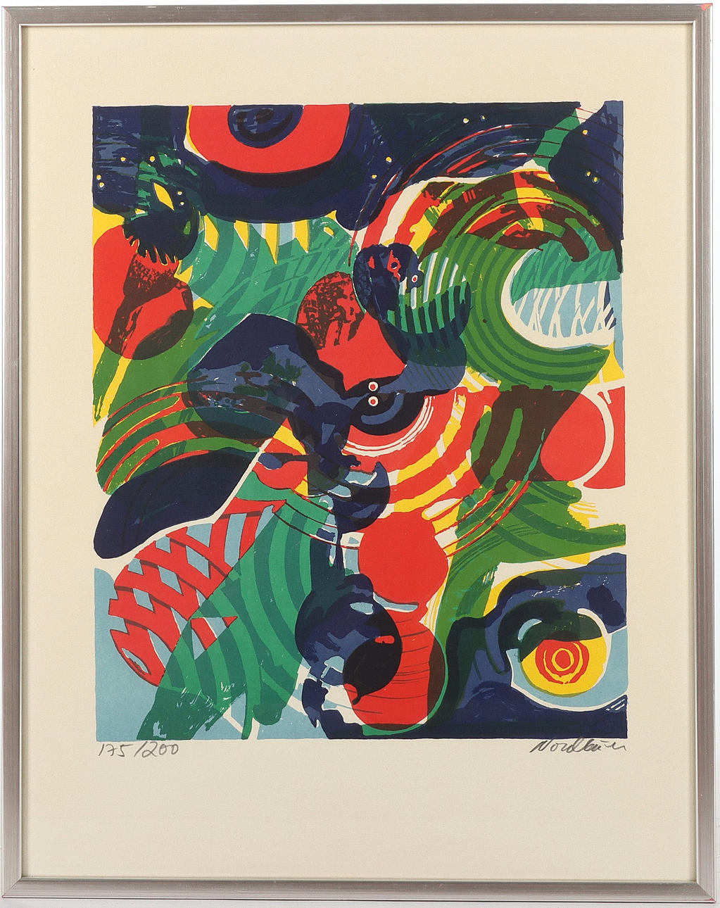 TOMAS NORDBÄCK. 1938-2019. Lithograph, signed.