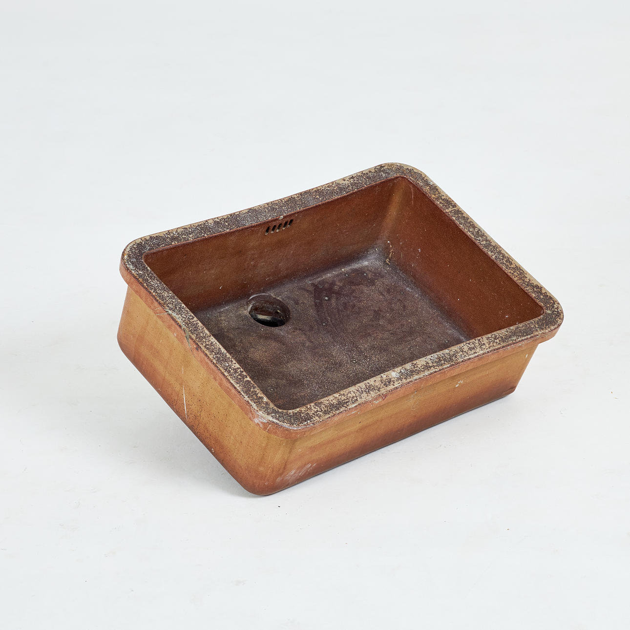 SPÜLE/SPÜLE. V60, Höganäs, salzglasiertes Steinzeug.