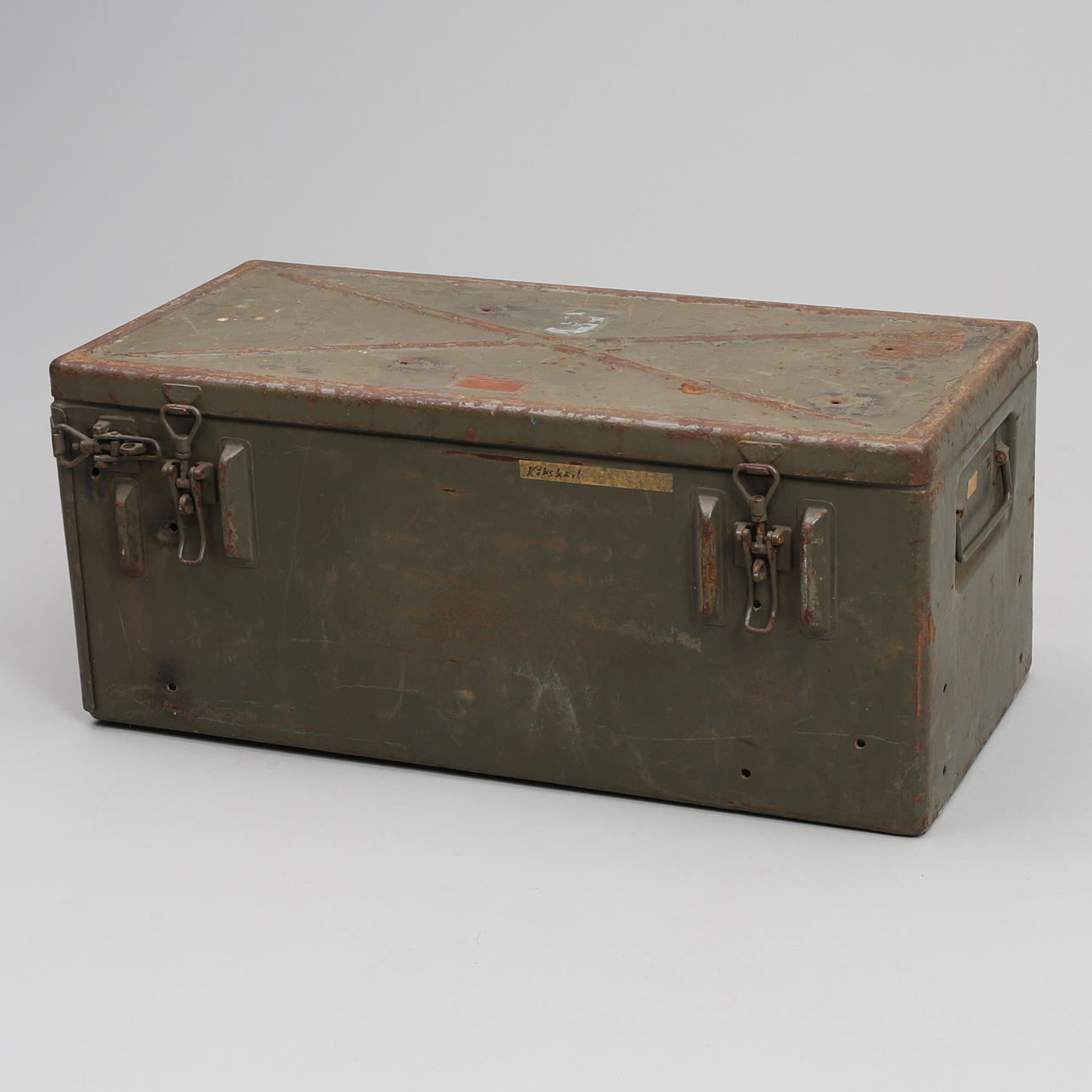 METAL CASE. Swedish military box. Weapons & Militaria - Other