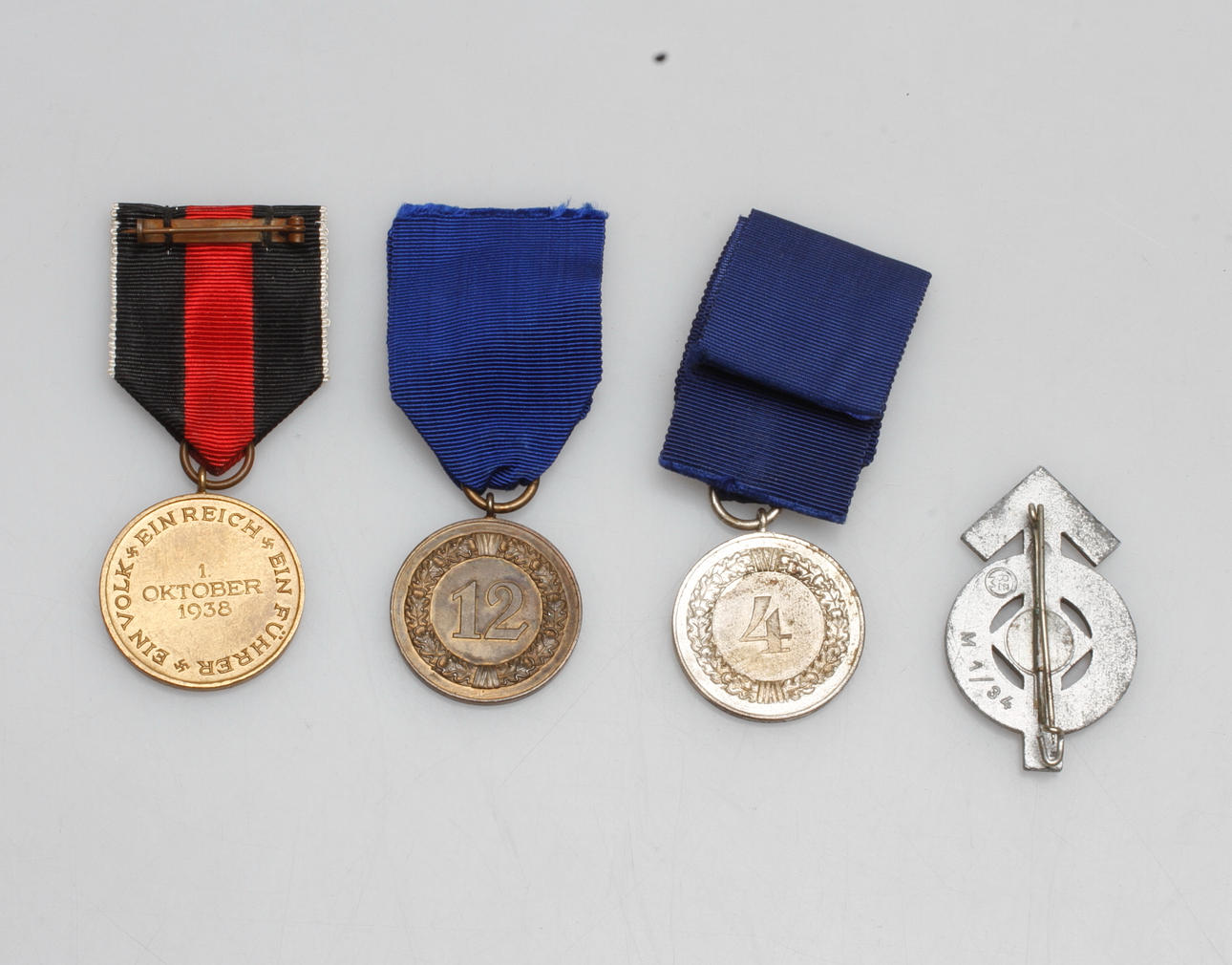 MEDALJER, 4 st, Tyskland, 1930/40-tal.
