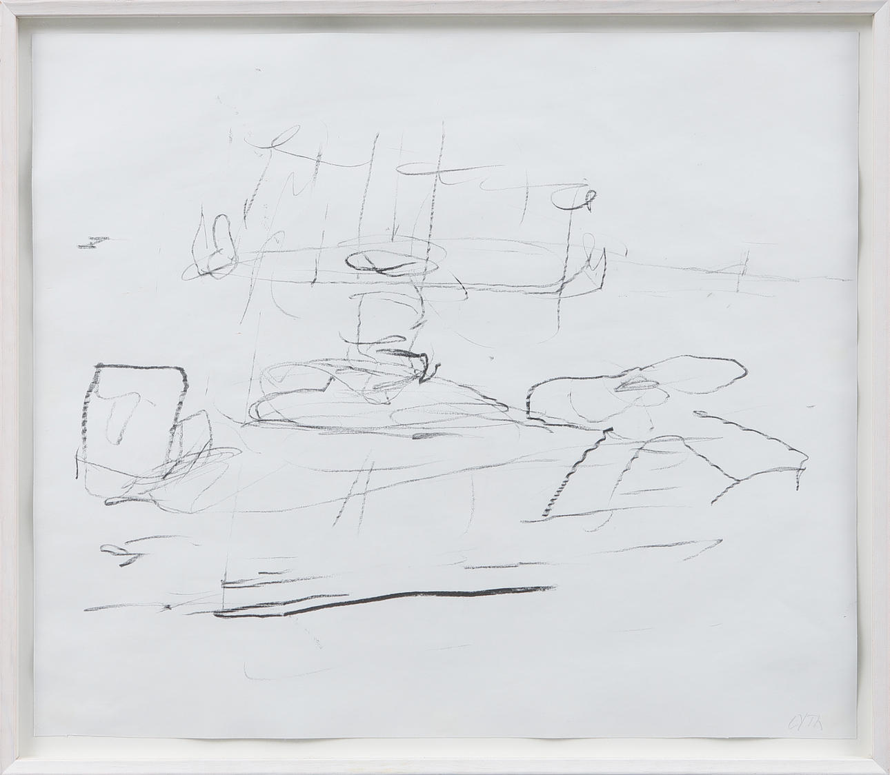 HARALD LYTH. Composition, pencil, signed.