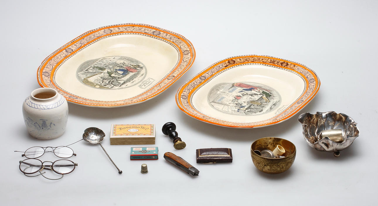 DIVERSE, bland annat silver, 18/1900-tal.