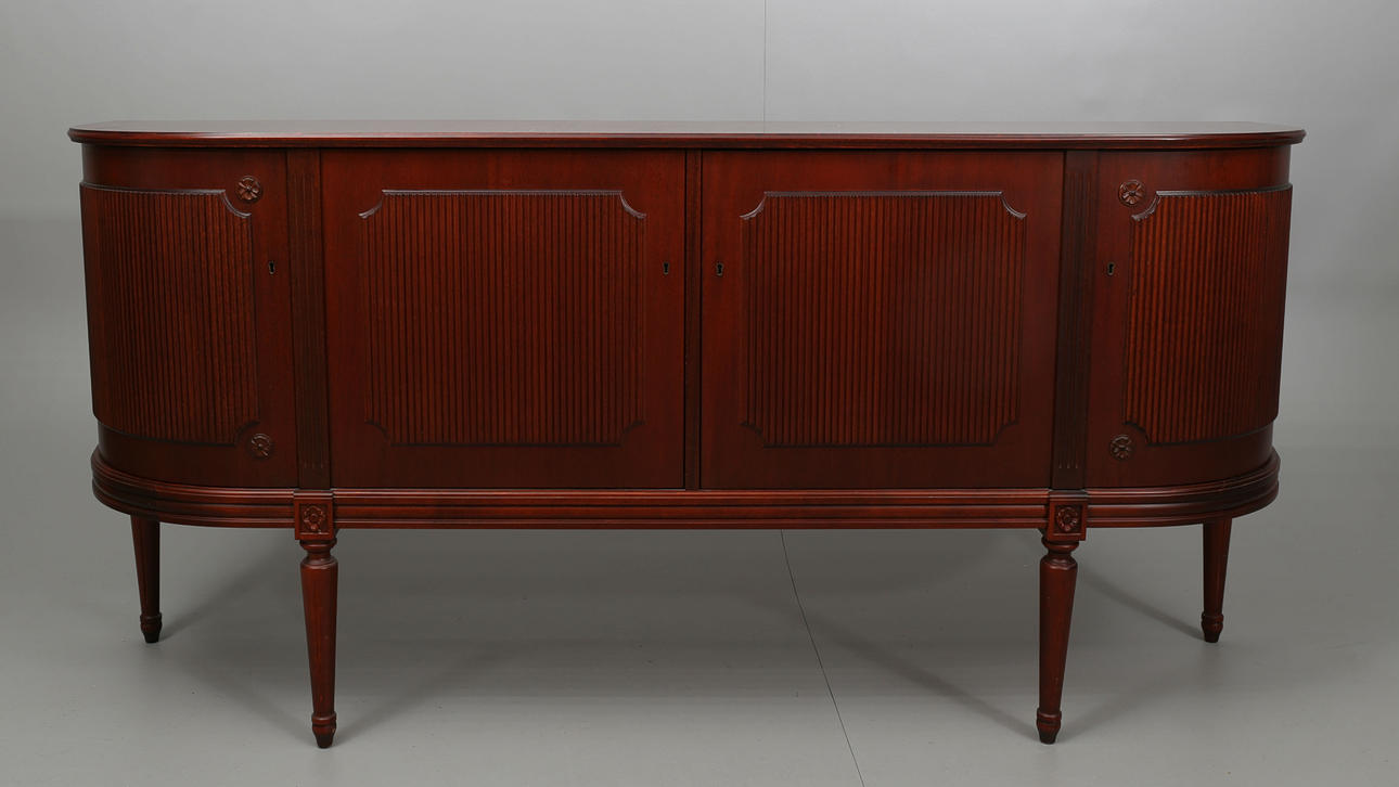 SKÄNK, mahogny, gustaviansk stil, 1900-talets andra hälft.