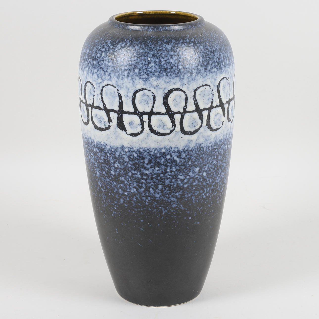 A ceramic floor vase, West Germany.