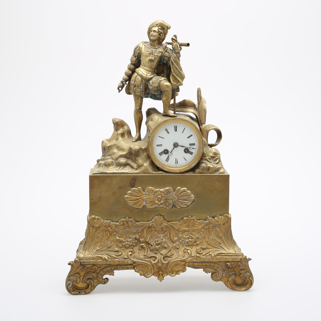 BORDSUR, urverk märkt Vincenti & Cie, 1800-talets andra hälft.