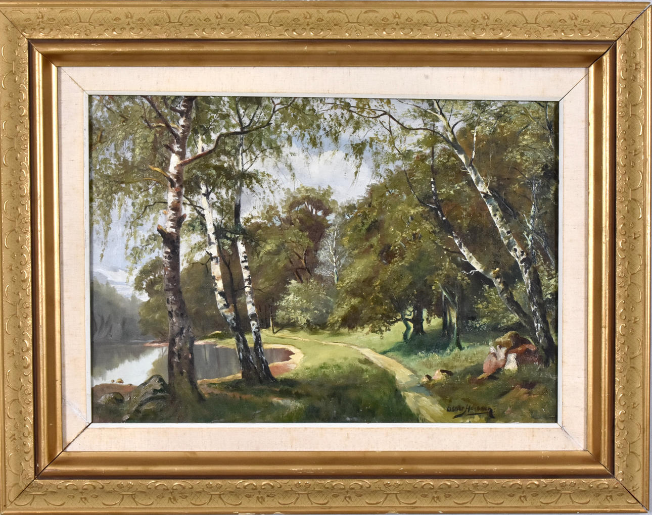 OSCAR HANSSON. Oil on canvas.