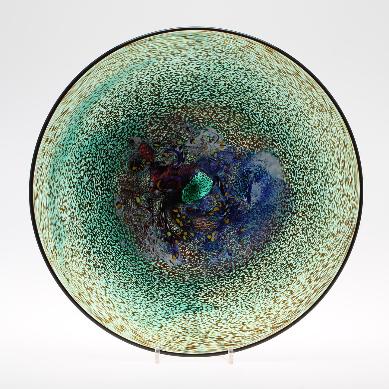 BERTIL VALLIEN. Fat i glas, Kosta Boda, sign.