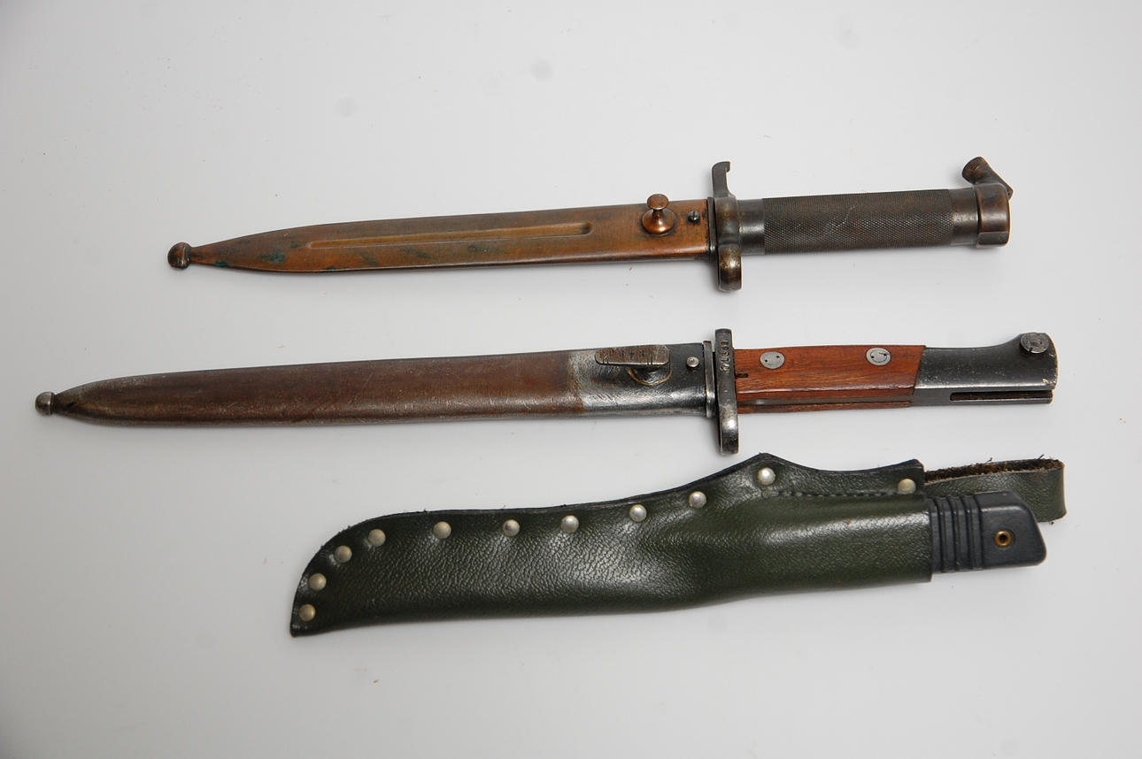 BAJONETTER, 3 st m/96, Sverige, Ryssland för Mausser m/96, stridskniv, Finland rk62.