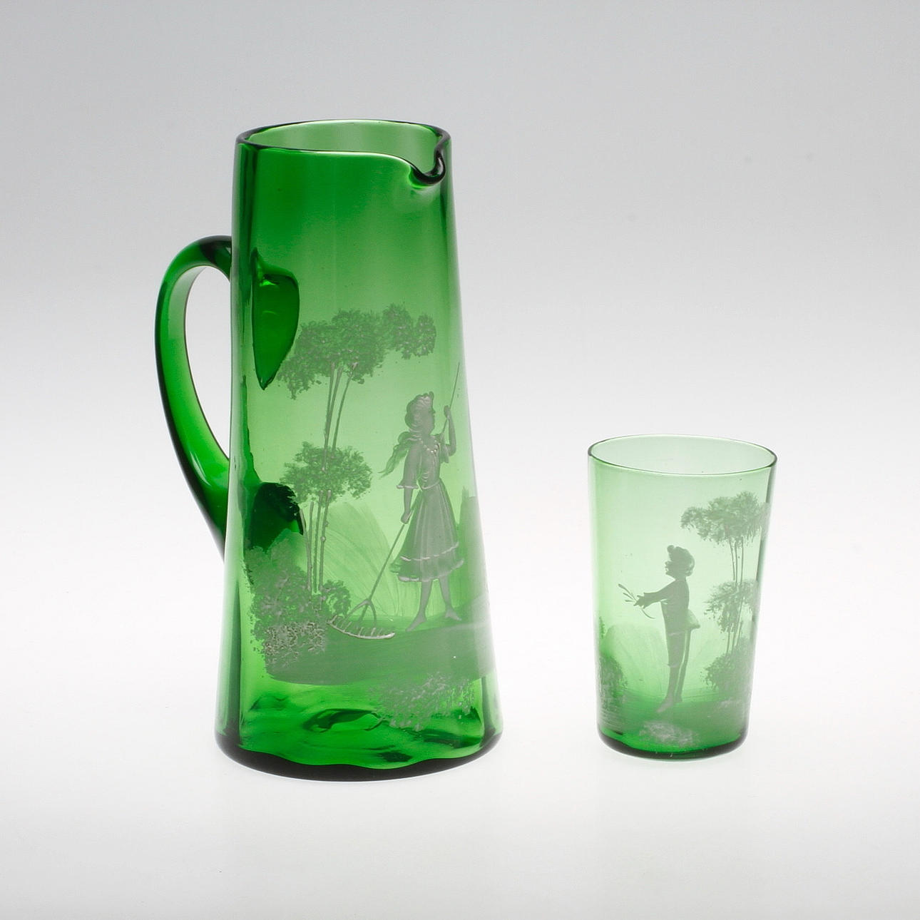 KANNA och GLAS, Mary Gregory-stil, 18/1900-tal.