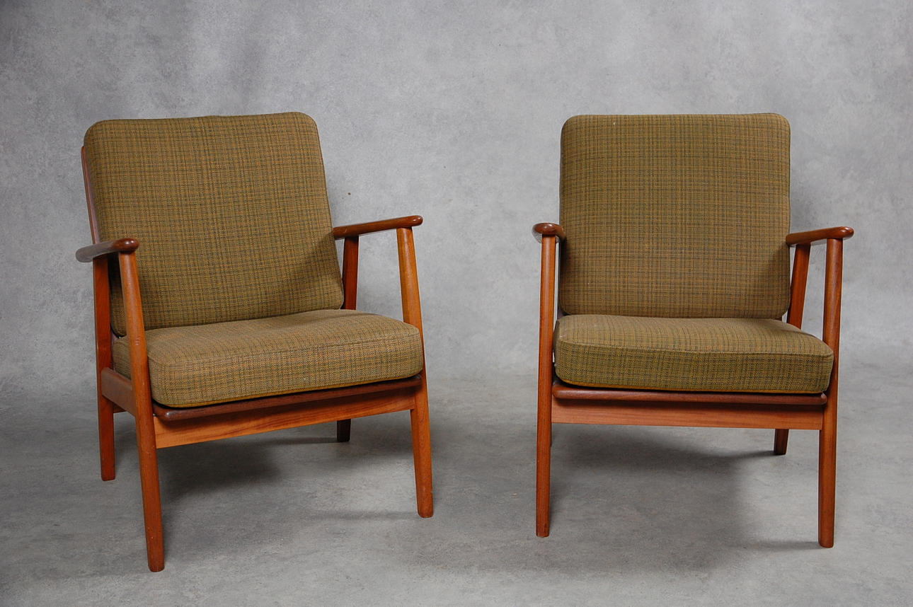 FÅTÖLJER, 1 par, 1960-tal.