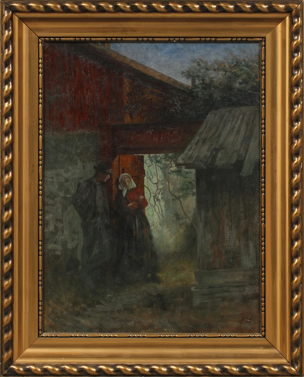 AUGUST HAGBORG. Tete a tete.