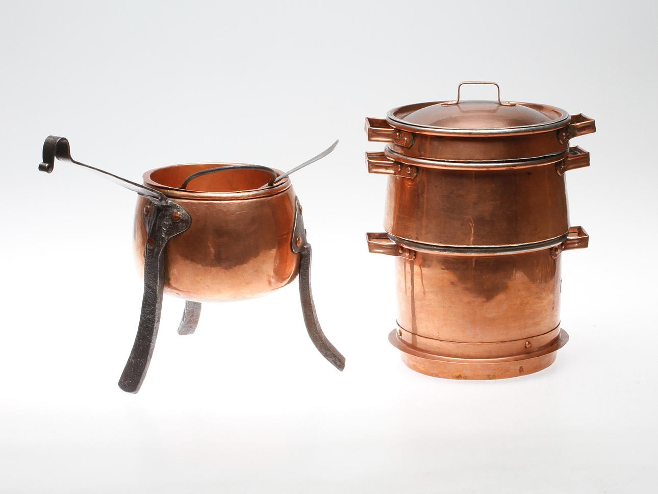 LIMGRYTA och POTATISGRYTA, koppar, Bland annat J. Wenström, Wimmerby. 18/1900-tal.