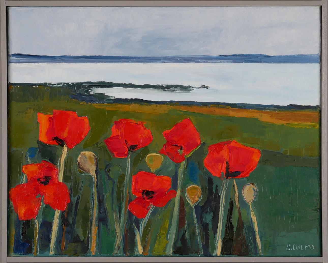 STINA DALMO. Oil on canvas, signed S. Dalmo.