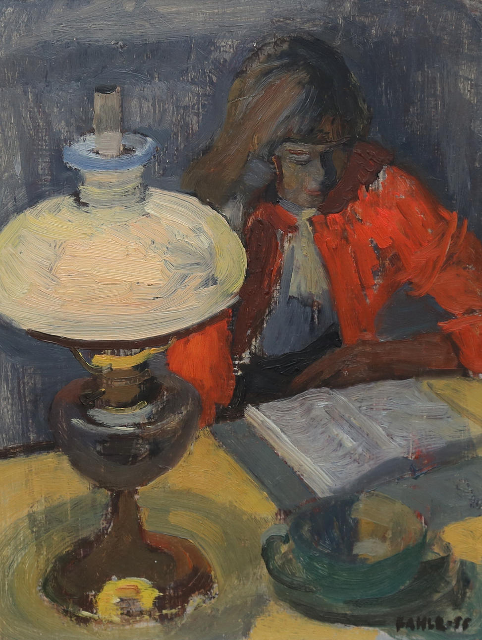 GUSTAF ADOLF FAHLE. oil on panel, signed and indistinctly dated. Art ...