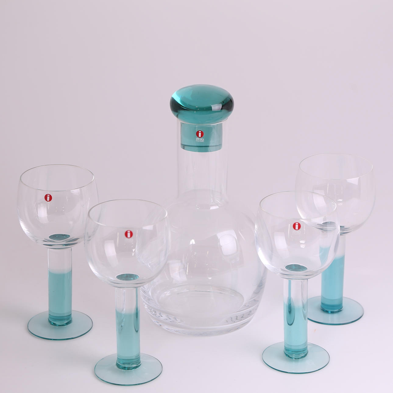 GLASERVIS, 5 delar, Mondo - Iittala - Finland, sent 1900-tal.