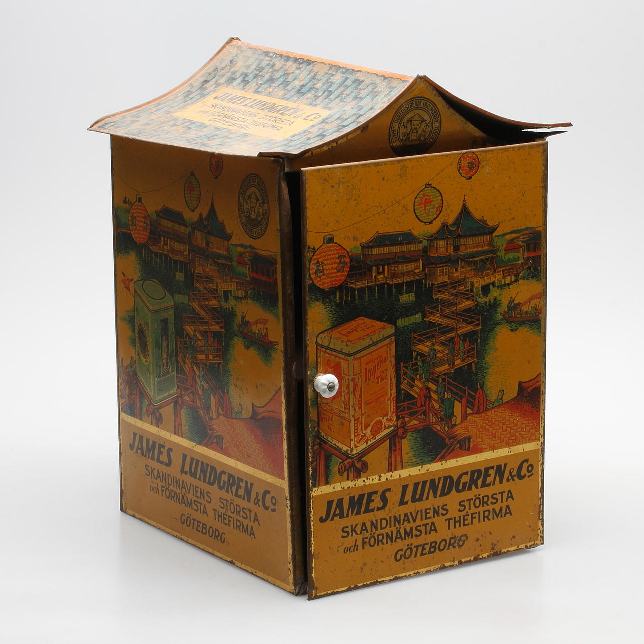 TEBURK, Litograferad plåt, James Lundgren 6 Co.