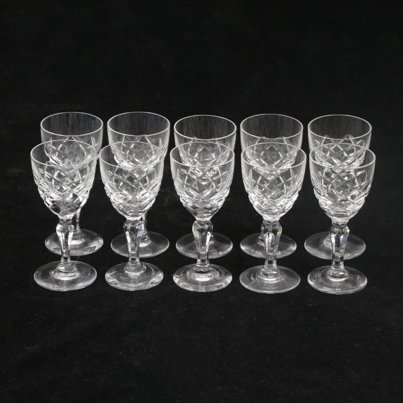 GLAS, 10 st, Orrefors, Karolina.