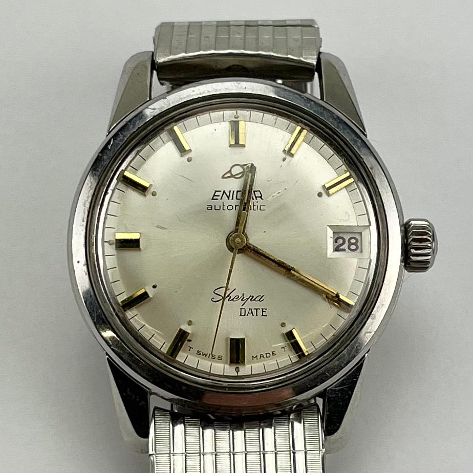 ENICAR. Wristwatch, automatic, Sherpa 600 date.
