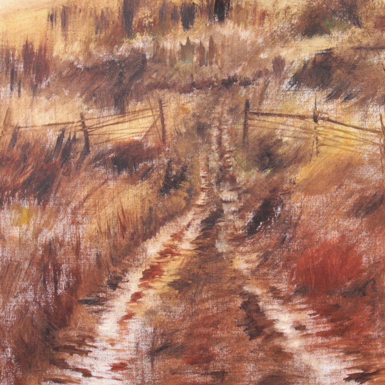 LARS GÖRANSSON. Olja på duk, "Höstlandskap", signerad samt daterad 1979.