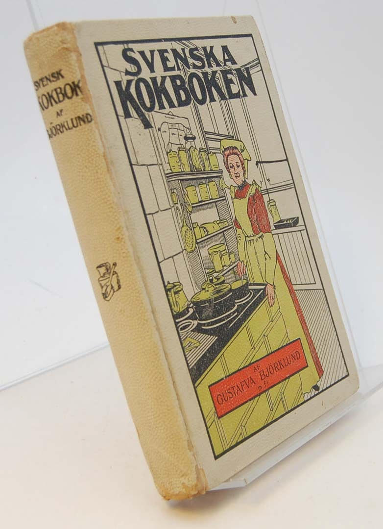 BJÖRKLUND, GUSTAFVA. Svenska kokboken. En praktisk kokbok avsedd för svenskarne i Amerika.